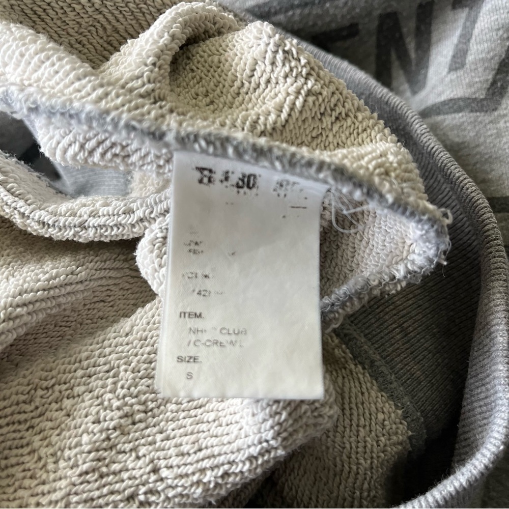 FRAGMENT x NEIGHBORHOOD sz S Gray Fleece Sweatshirt Long Sleeve Japan - Picture 11 of 12